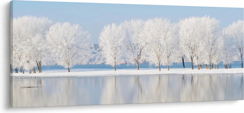 Obraz zimnej krajiny (120x50 cm)