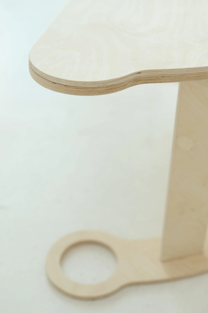 Detská pracovná doska k montessori hojdačke malá - biela