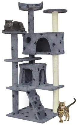 Sammer Drapakový dom pre mačku v tmavo sivej farbe HD17055