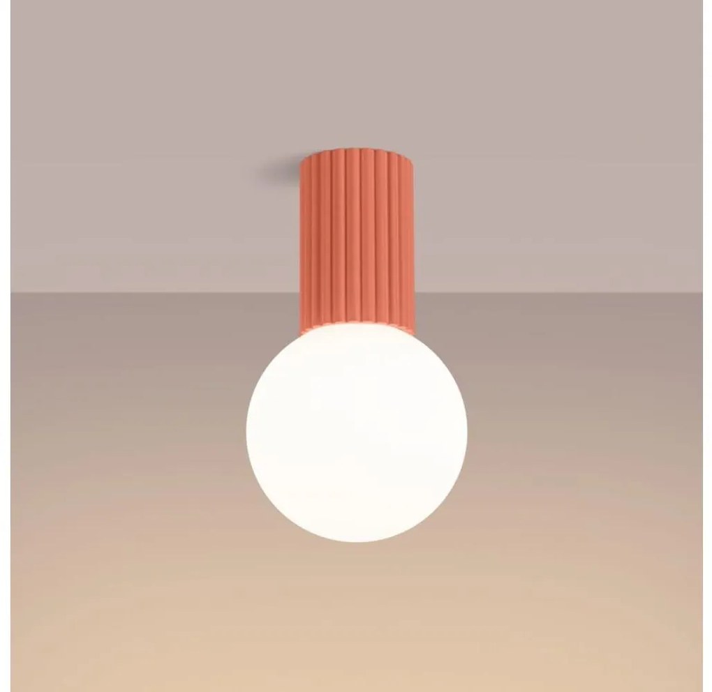 Sollux SL.1753 - Kúpeľňové stropné svietidlo HALO 1xG9/8W/230V IP44 ružová