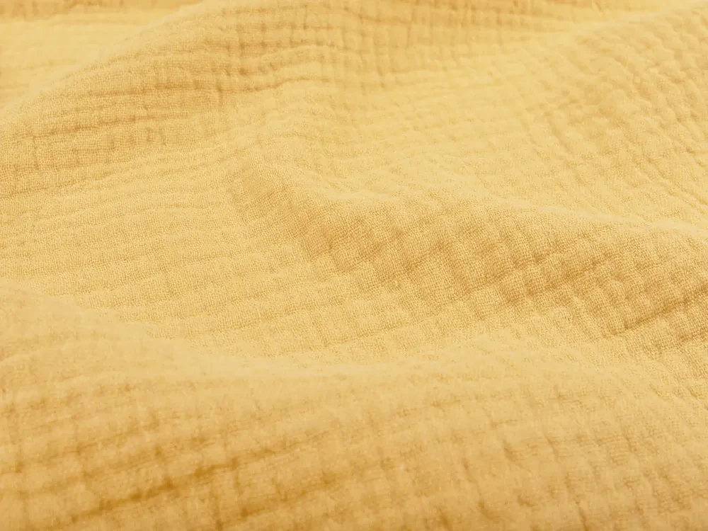 Biante Mušelínový behúň na stôl MSN-059 Svetlo žltooranžový 45x140 cm