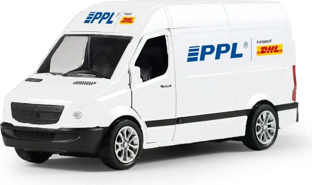 RAPPA Kovové autíčko PPL s otváracími dverami - 14 cm