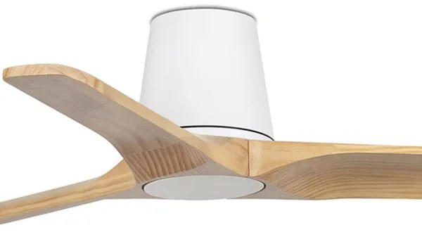 FARO 33836WT - Stropný ventilátor HEYWOOD TUB borovica/biela pr. 90 cm WT + DO