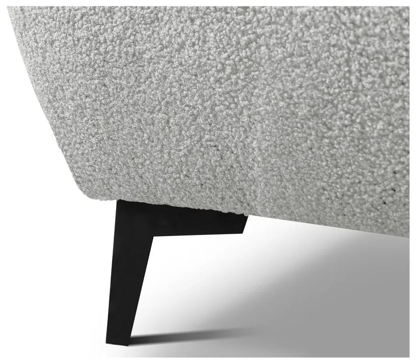 Svetlosivá čalúnená dvojlôžková posteľ s úložným priestorom s roštom 180x200 cm Makapu – Makamii