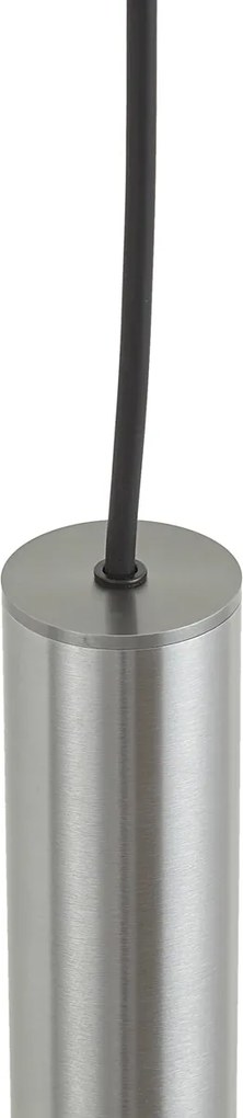 Dizajnové závesné svietidlo Gunmetal GU10 50mm IP44 - Tuba