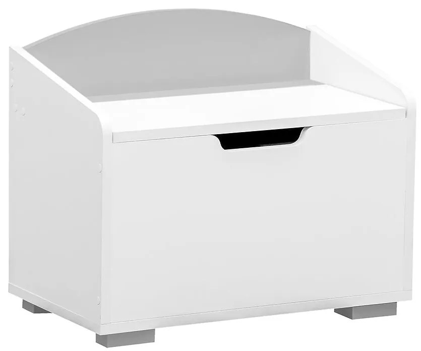 Truhlica na hračky Bb07  bielo-sivá