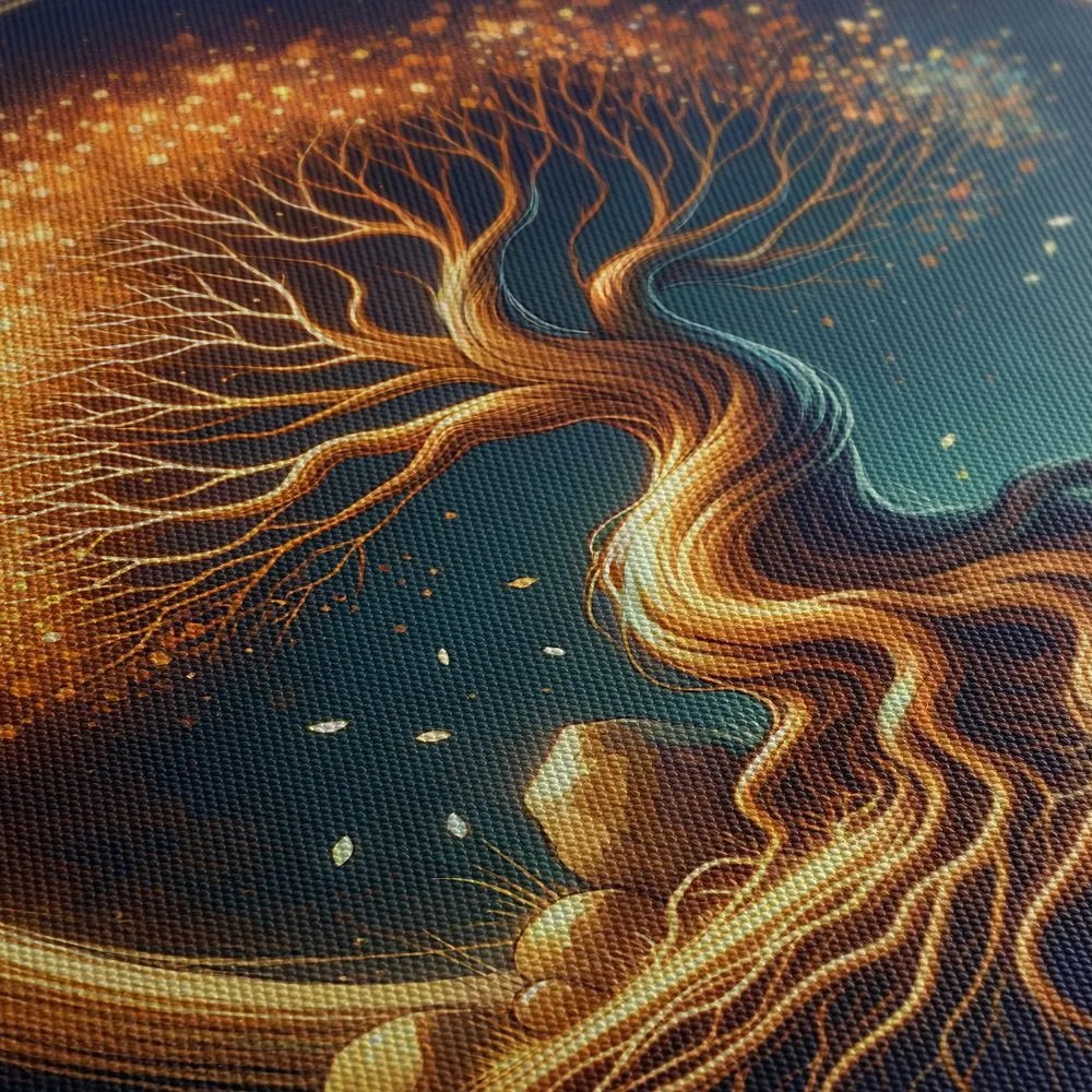 Obraz magický strom života v noci