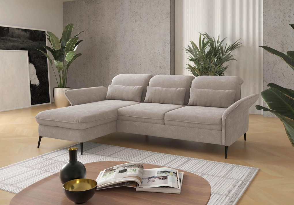 XXXLutz ROHOVÁ SEDAČKA, textil, sivobéžová Sit & More - Sedačky - 000144011874