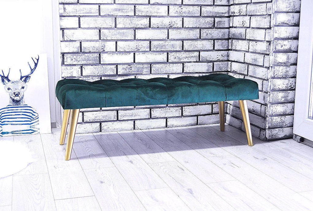 Chesterfield lavička Velvet Ocean