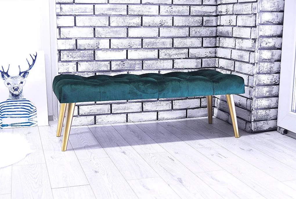 Chesterfield lavička Velvet Ocean