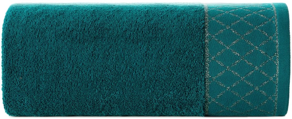 BAVLNENÝ UTERÁK LAYLA 70X140 CM TMAVOTYRKYSOVÁ