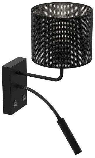 Nástenná lampa LOFT SHADE 1xE27/60W+1xG9/8W/230V čierna