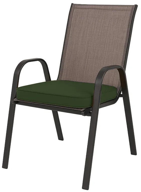Vonkajší podsedák na stoličku VIREON 44x45 cm, olivovo zelený