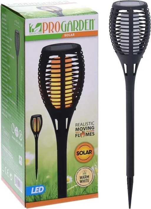 Solárna LED lampa Flame 58 cm