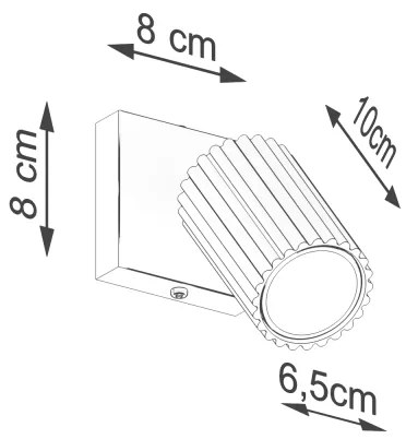 Brilagi - LED nástenné bodové svietidlo CRESTO 1xGU10/10W/230V biele