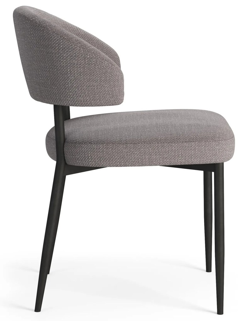 IRIS Svetlosivá Taupe (látka Basel 34) - MODERNÁ ČALÚNENÁ STOLIČKA DO OBÝVAČKY/JEDÁLNE LOFT