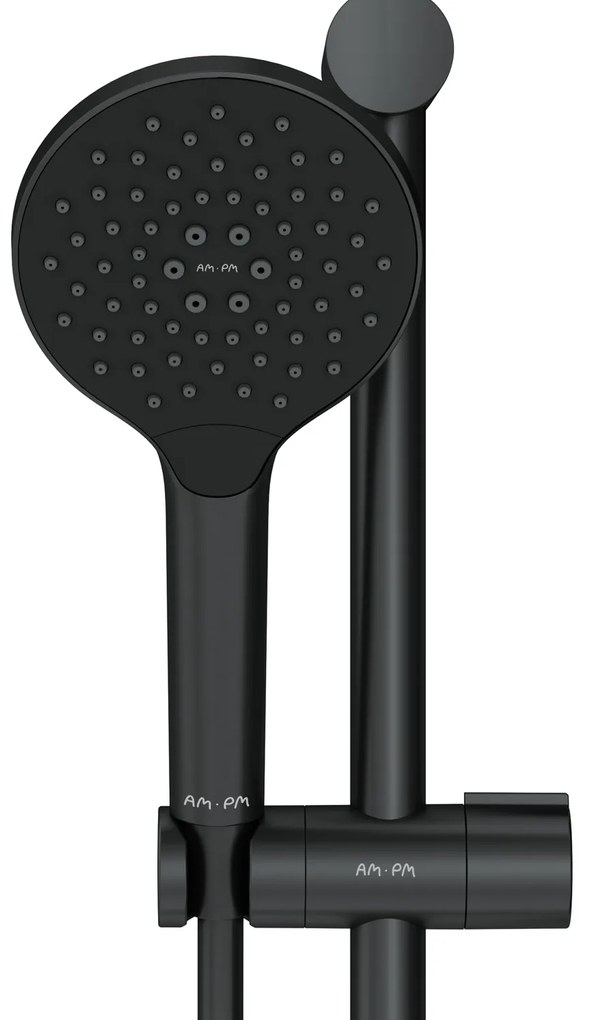 Sprchový systém AM.PM Like F07LA422 s termostatickou sprchovou batériou, čierny