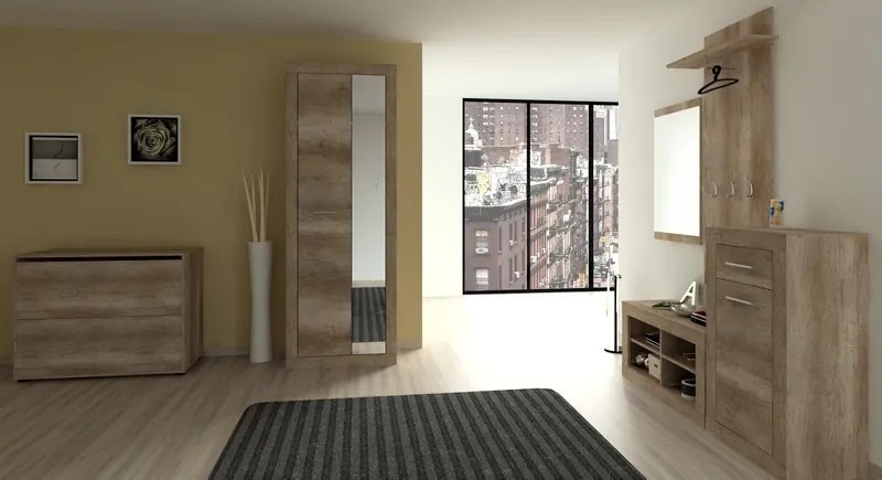 Vešiakový panel Askon, dub canyon