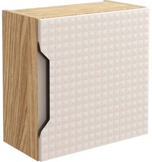 Kúpeľňová zostava Luxor Béžový Oblak so skrinkami a umývadlami 120 cm béžová/dub olejovaný