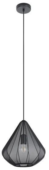 Eglo 43994 - Luster na lanku 1xE27/40W/230V pr. 33,5 cm čierna