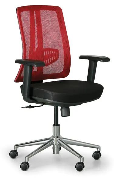 Kancelárska stolička HUMAN, čierna/zelená