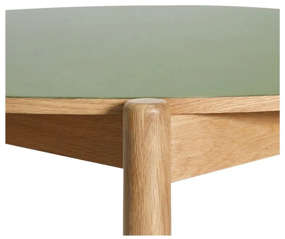 Okrúhly jedálenský stôl z dubového dreva ø 115 cm Oblique – Hübsch