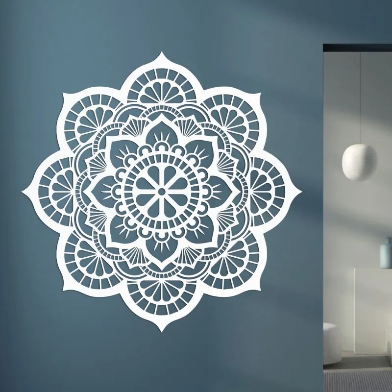 Drevená dekorácia na stenu mandala symbolika lotosový kvet I SENTOP PR0204