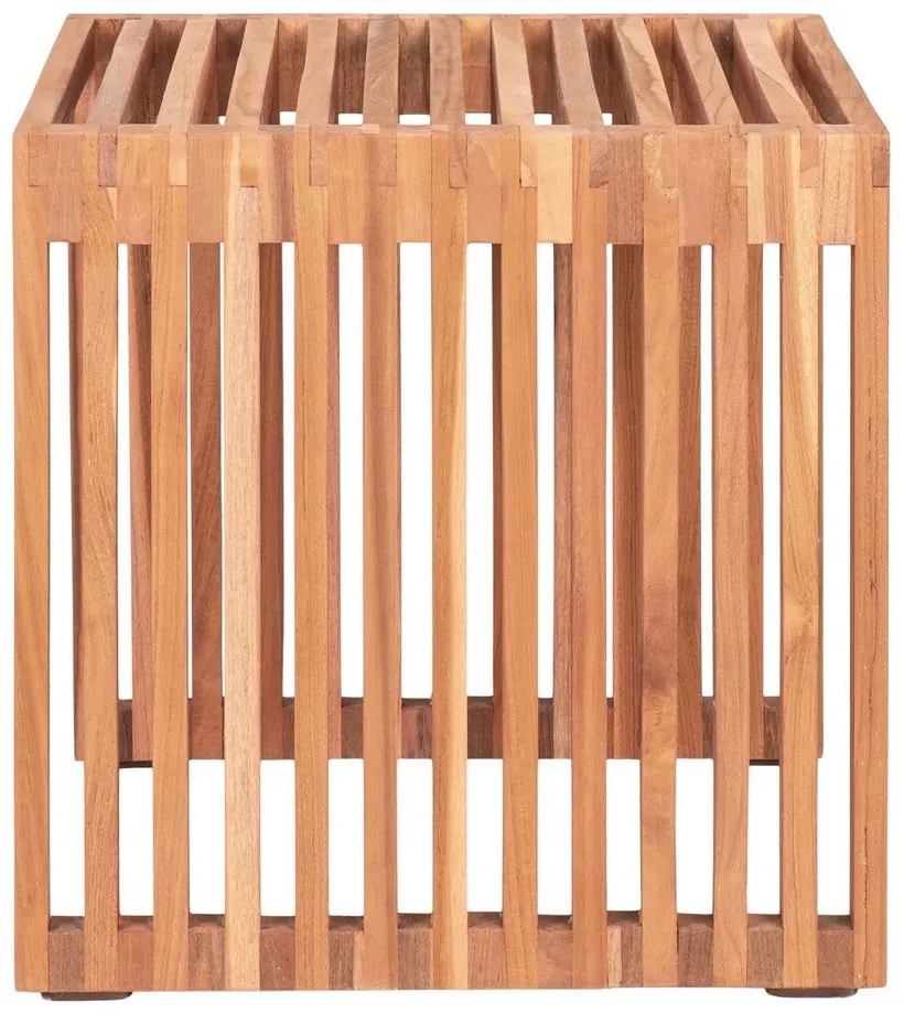 Odkladací stolík z teakového dreva 40x40 cm Pego – House Nordic