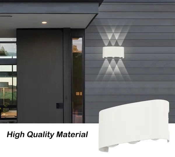 Brilagi - LED vonkajšie nástenné svietidlo FLAREBOX LED/6W/230V biele IP65