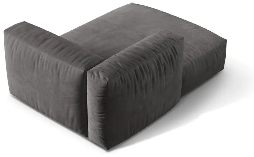 Sivý zamatový modul pohovky (ľavý roh) Martina – Micadoni