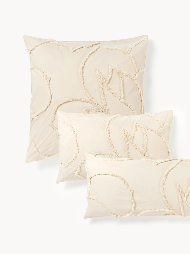Obliečka na vankúš z bavlneného perkálu's tuftovaným dizajnom Madeline