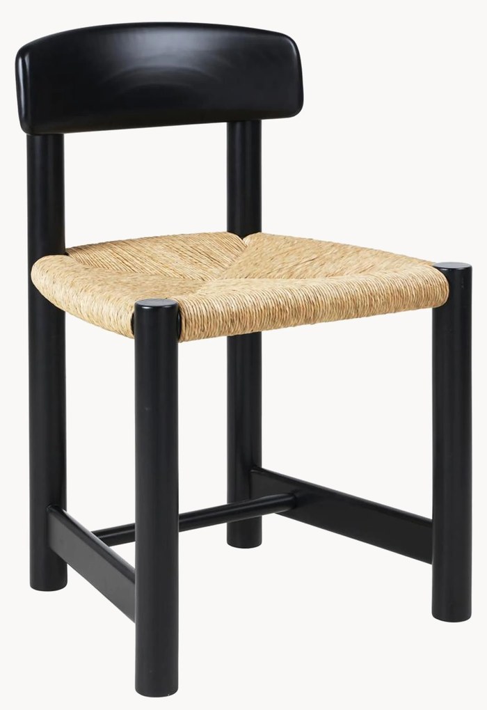 Ručne vyrobená jedálenská stolička z borovicového dreva Daumiller