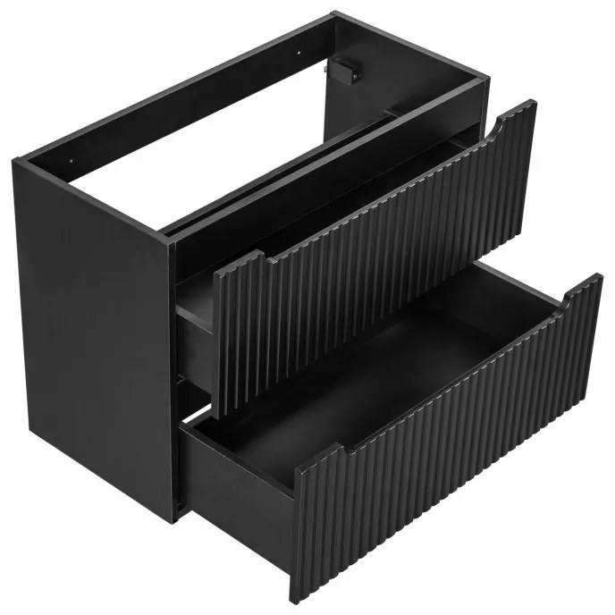 Umývadlová skrinka Nova Black D2 82-80-2S čierna