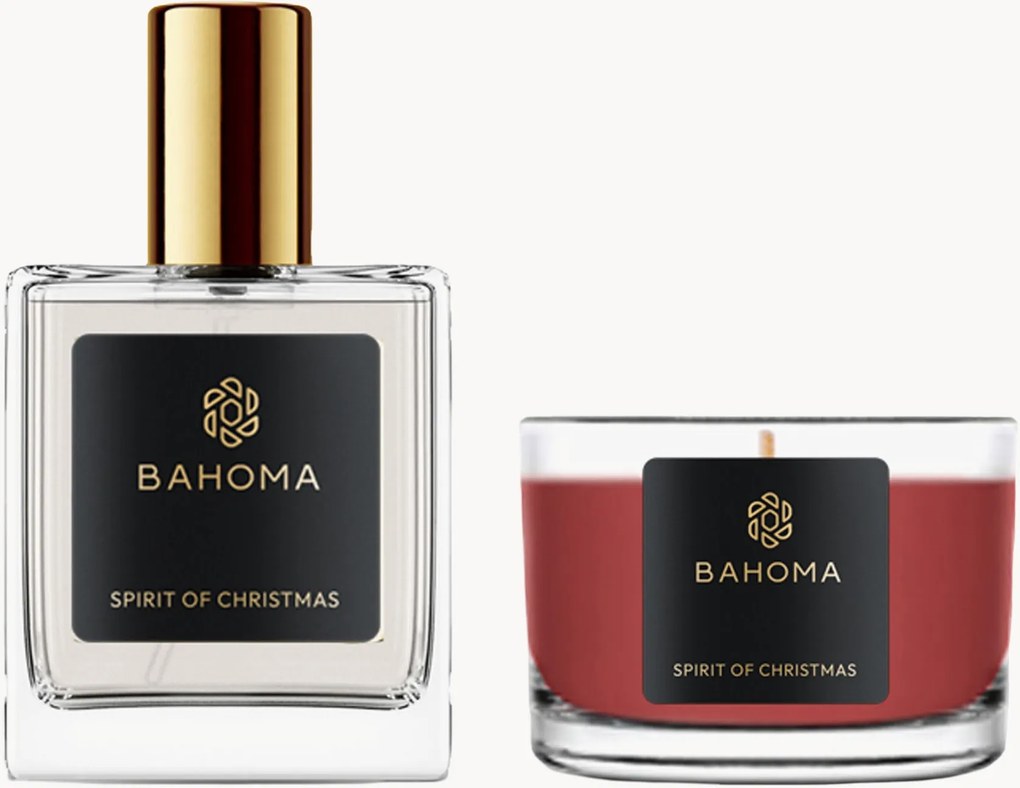 Izbový sprej a vonná sviečka Spirit of Christmas, 2 ks (Cassis, Blueberry, Tangerine)