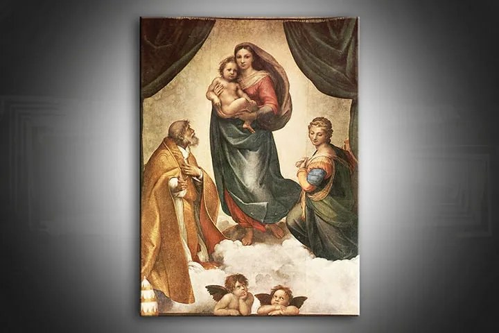 Obraz na plátne Sixtínská Madona – Raffaello Santi | rôzne rozmery