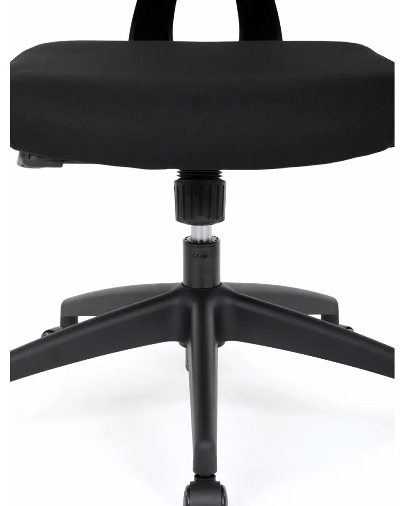 Kancelárska ergonomická stolička GRANT - sieť, látka, čierna