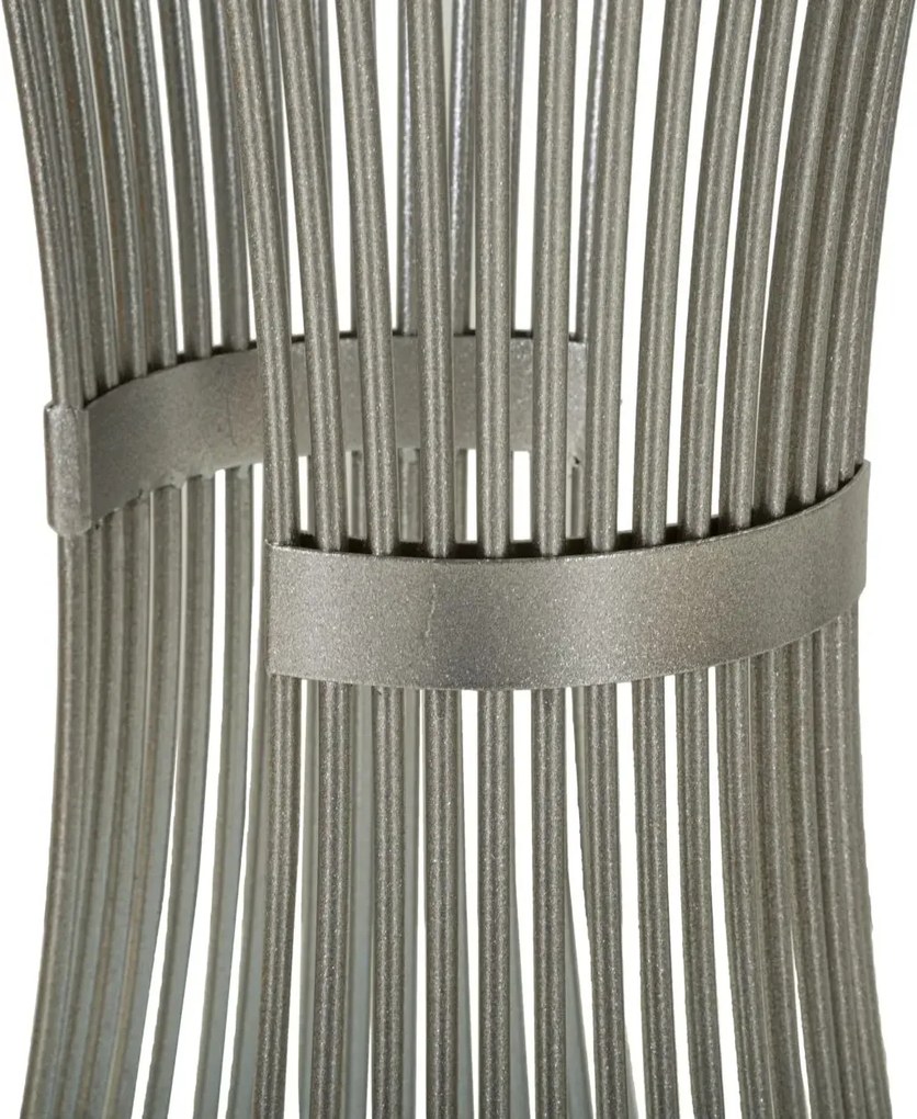 Odkladací stolík Funnel 50 cm strieborná/mramor