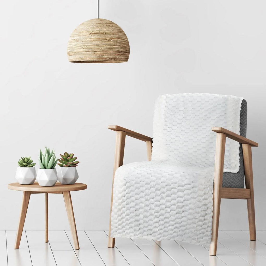 DEKA Z MIKROFLANELU CINDY6 70X160 CM BIELA