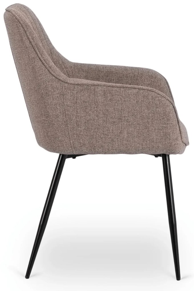 PROXIMA.store - Čalúnená jedálenska stolička MALAGA FARBA: sivá