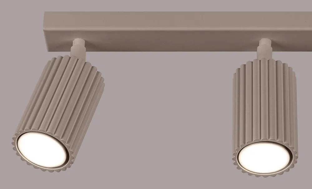 Taupe kovové bodové svietidlo 6,5x45 cm Gleam – Sollux