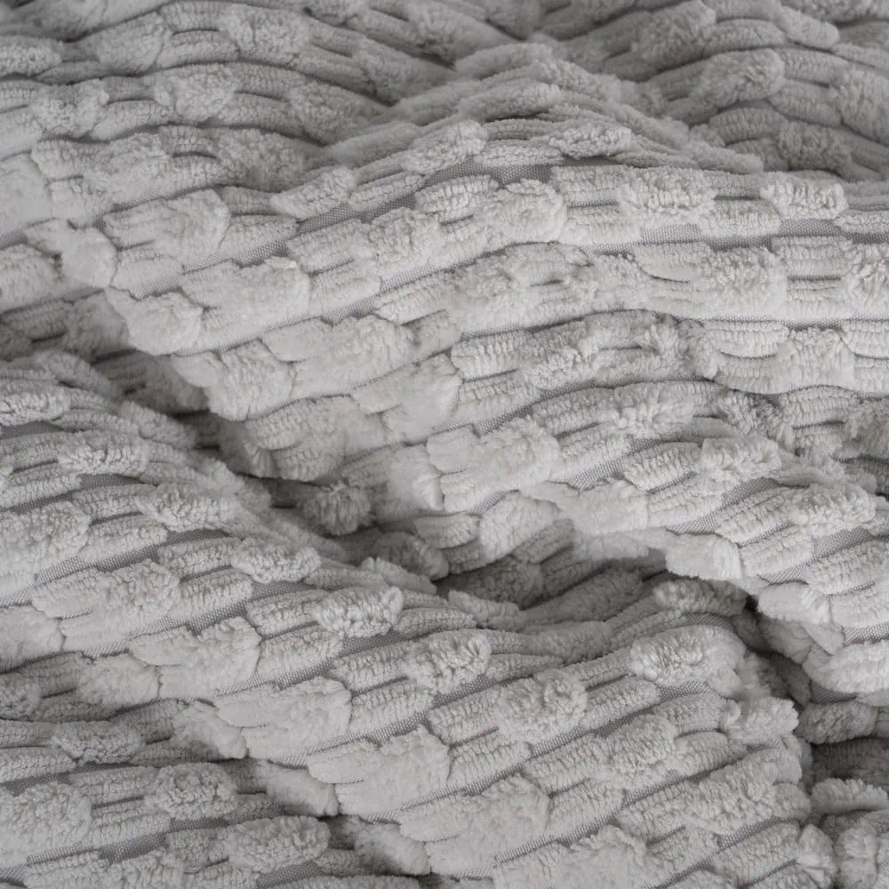 Svetlosivý prešívaný pléd 180x260 cm – Ixia