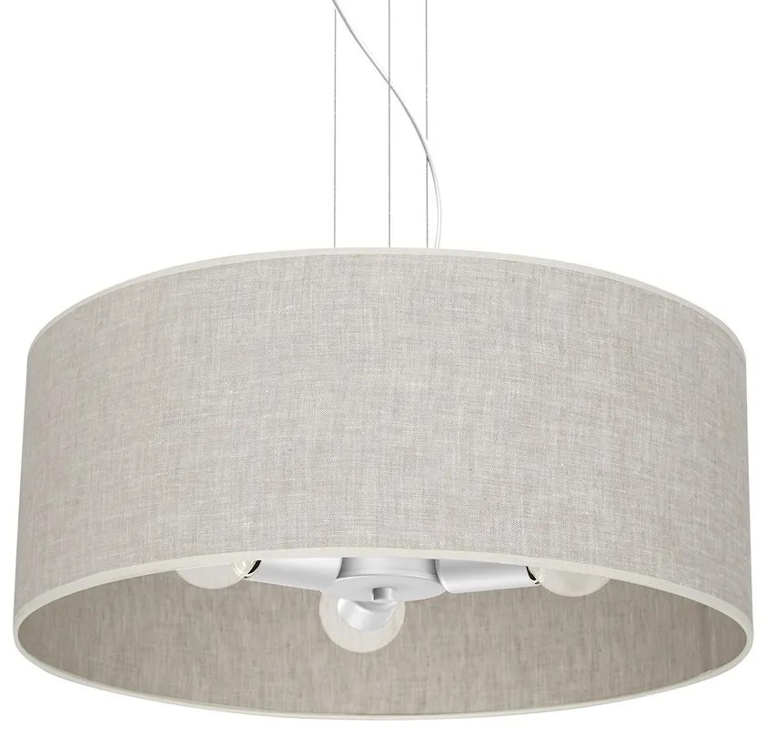Závesné svietidlo Lino, 1x ľanové tienidlo, (fi 50cm), w