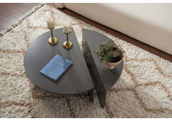 SADA 2x Konferenčný stolík ORION antracit