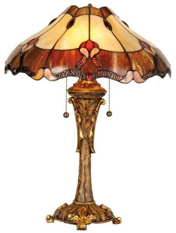Rustikálna lampa Tiffany stolová 40*53