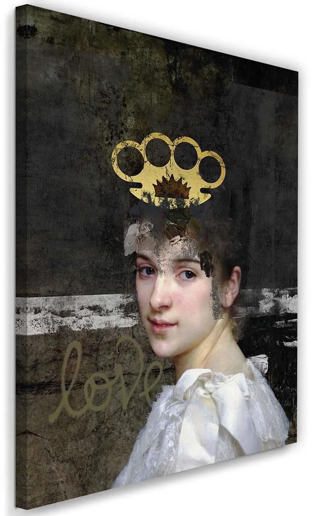 Gario Obraz na plátne Žena s kĺbom na hlave - Jose Luis Guerrero Rozmery: 40 x 60 cm