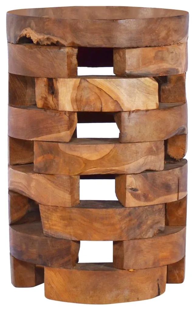 Nočný stolík 30x30x45 cm masívne teakové drevo