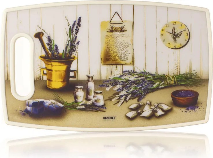 Banquet Plastová doska na krájanie LAVENDER 36 x 22 cm