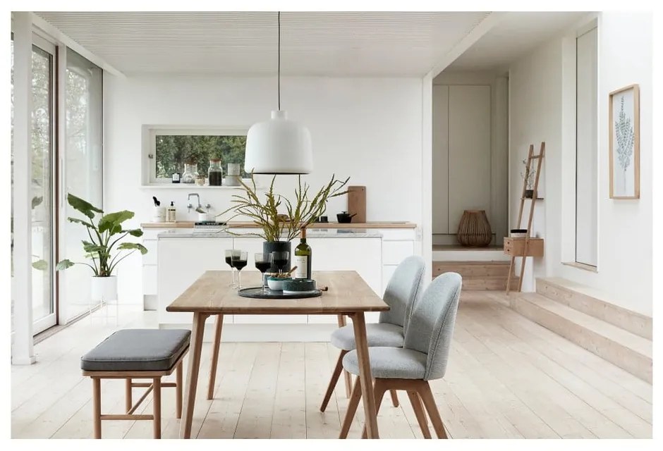 Súprava 2 bielych železných kvetináčov na podstavcoch Hübsch Haggo