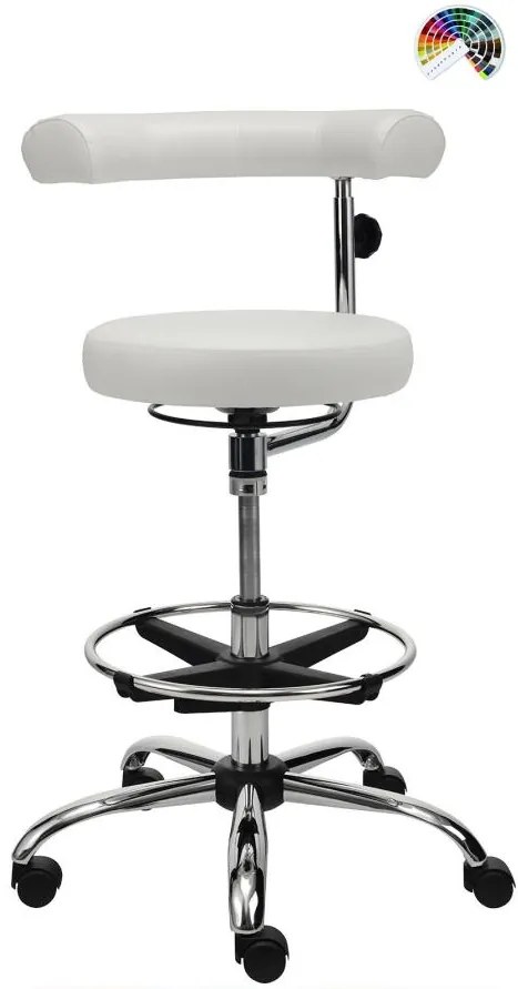 ALBA Zdravotnícka lekárska stolička MEDIK čalúnenie CURA, LUCKY