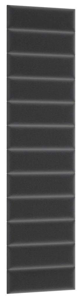 Set 12 čalúnených panelov Quadra 50x240 cm (tmavosivá). Vlastná spoľahlivá doprava až k Vám domov. 1051973